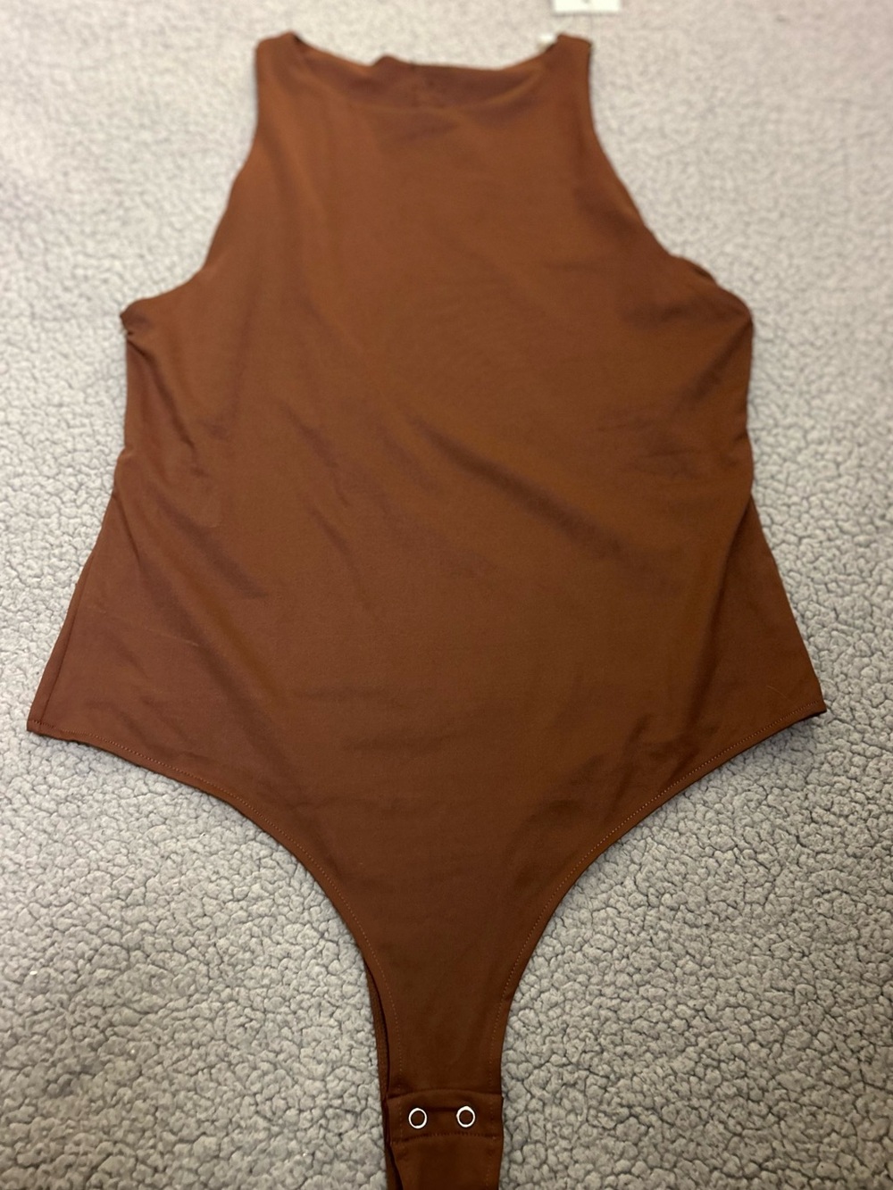 NWT Cyanstyle Brown Thong Bodysuit Sz XL